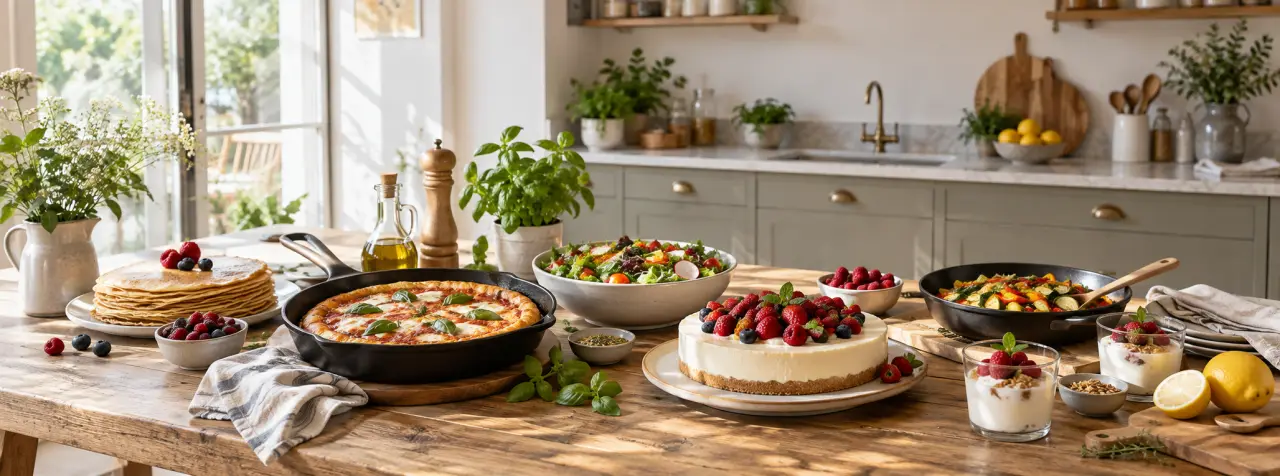 Cuisinez sans four avec 75 recettes, de la pizza à la poêle au cheesecake frais