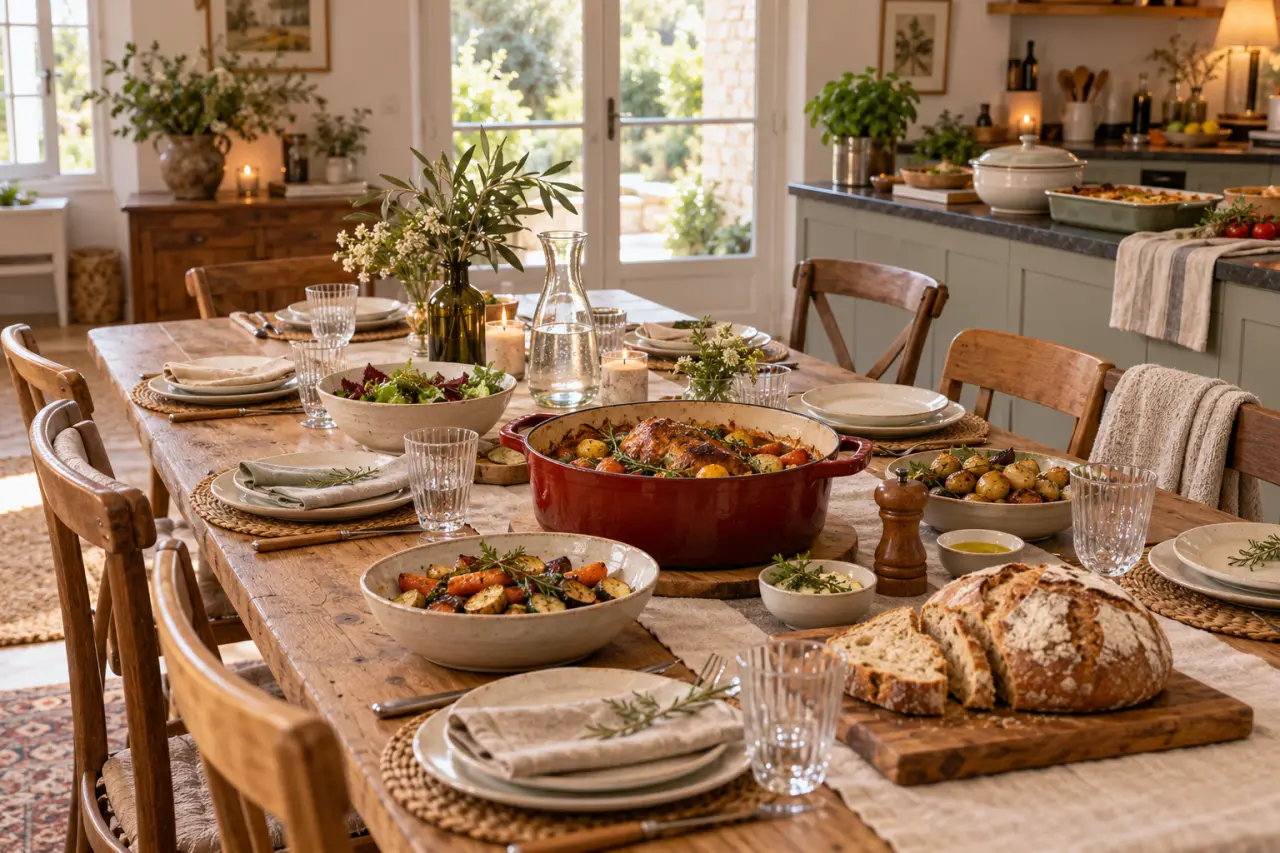 Repas dominical : un plat généreux, une préparation la veille et du temps à table