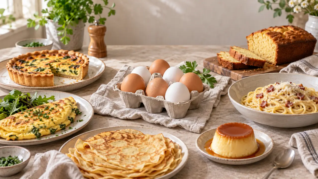 Œufs entiers en trop : 6 recettes salées et sucrées selon votre stock