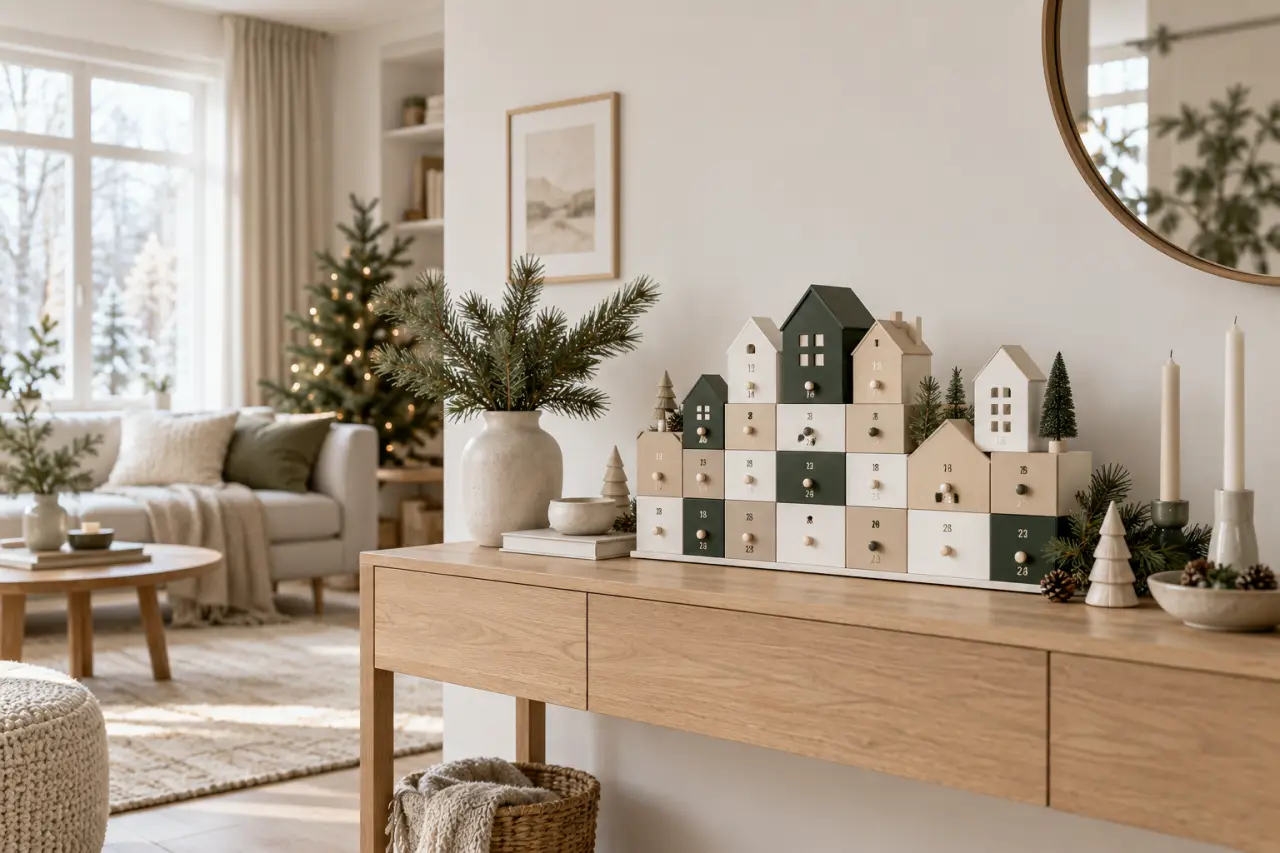 Le calendrier de l’Avent devient un objet déco, à choisir selon votre intérieur