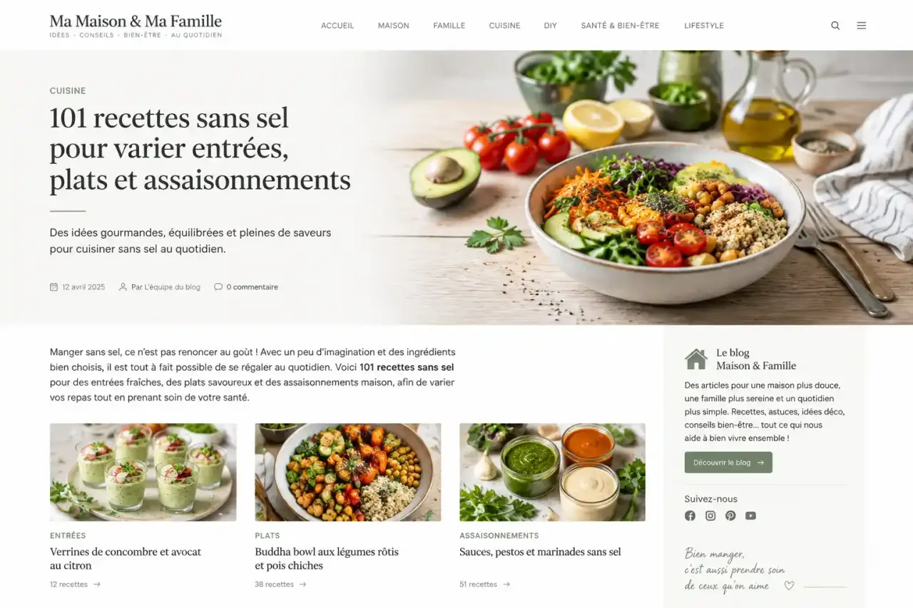 101 recettes sans sel pour varier entrées, plats et assaisonnements